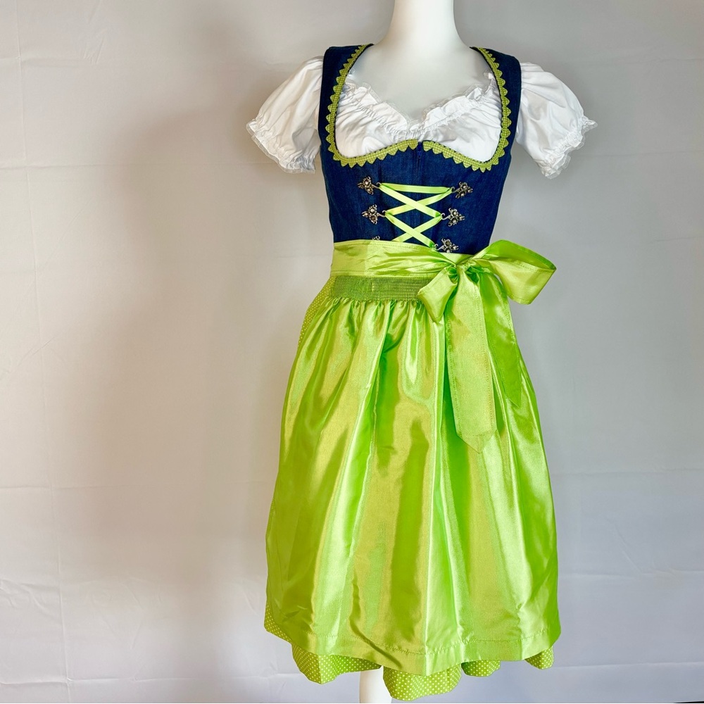 Radiant Oktoberfest Dirndl Set – Stoiber Dress w/ Blouse (US 6-8)